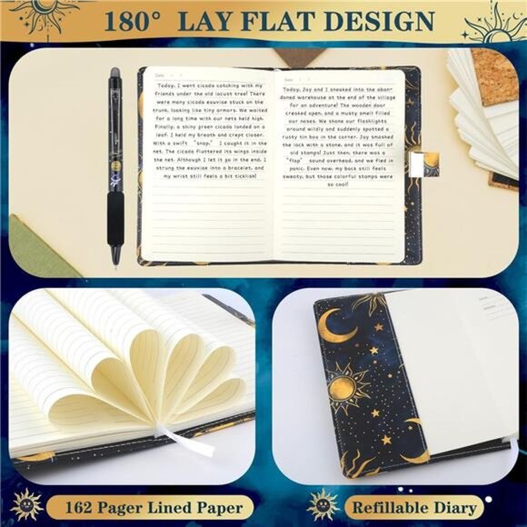 Diary with Lock for Boys Girls  Password Locked Journal Notebook - Picture 3 of 6